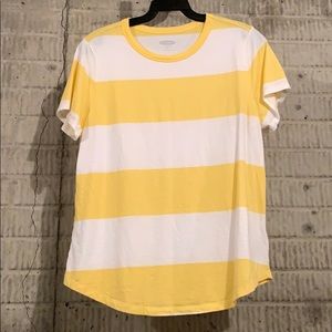 Old Navy Yellow Striped Tee
